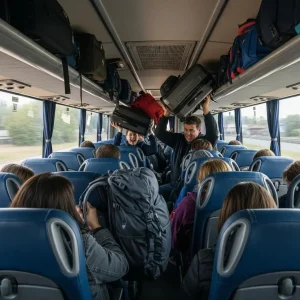 the Limitations of Luggage Space and Comfort on Buses