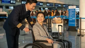Driver providing personalized support to a passenger with mobility challenges